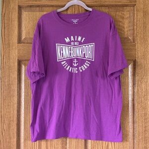Kennebunkport, Maine Purple Short Sleeve Unisex Tee XL